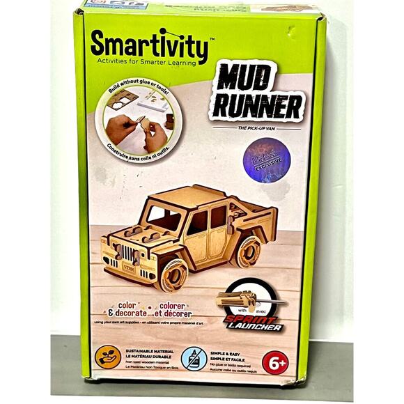MUD RUNNER “Smartivity” WOOD, Simple and easy, no glue or tools (NEW) - Picture 1 of 2